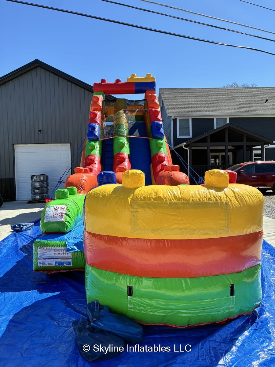 18' Block Party Water Slide - Bounce House Rentals in Fairview, TN and ...