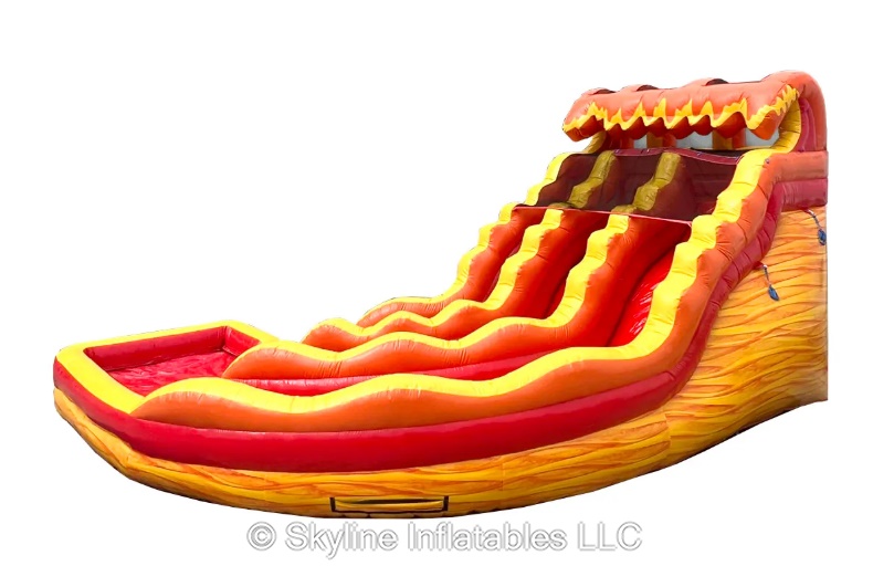 19' Lava Wave Dual Lane Water Slide - Bounce House Rentals in Fairview ...