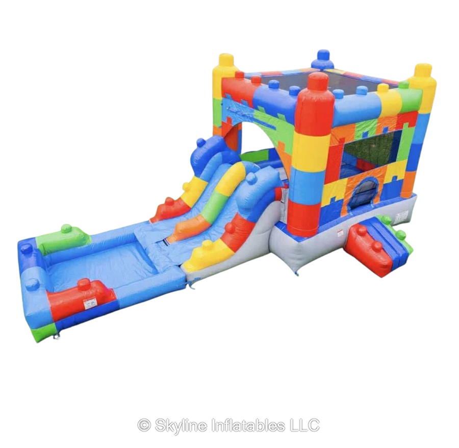 Block Party Dual Lane Combo Bounce House - Bounce House Rentals in ...