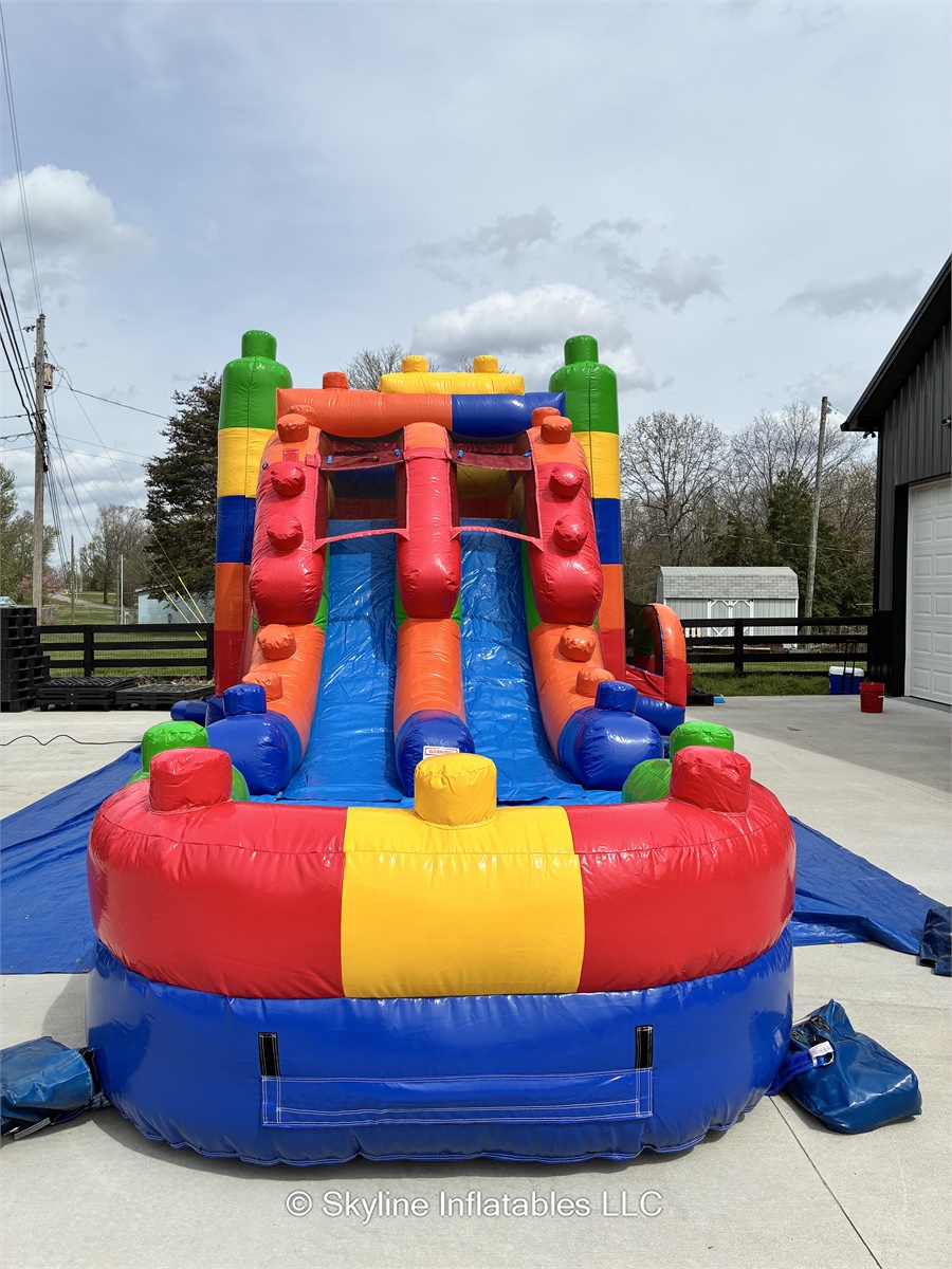 Block Party Dual Lane XL Combo Bounce House - Bounce House Rentals in ...