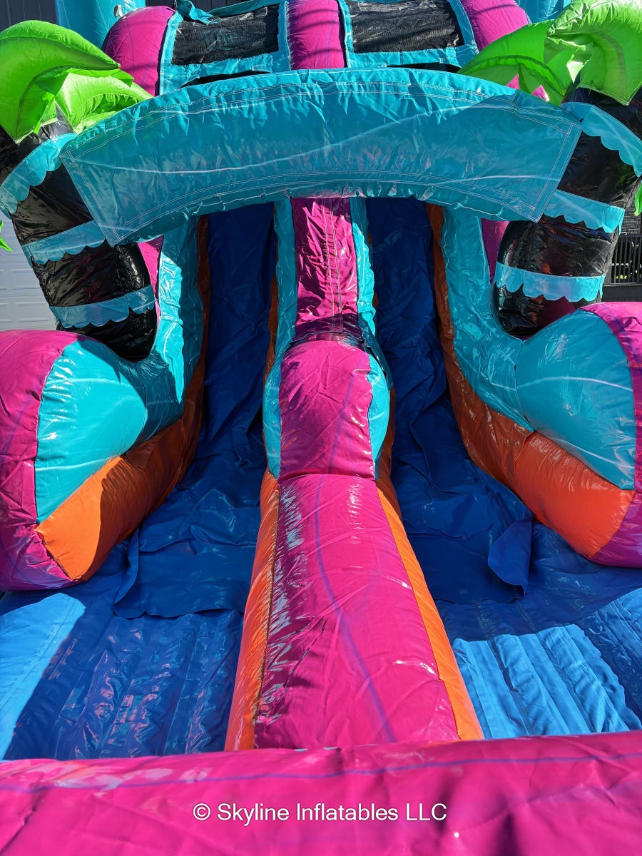 Electric Island Dual Lane 3D XL Combo Bounce House - Bounce House ...