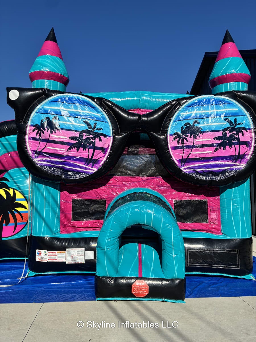 Electric Island Dual Lane 3D XL Combo Bounce House - Bounce House ...