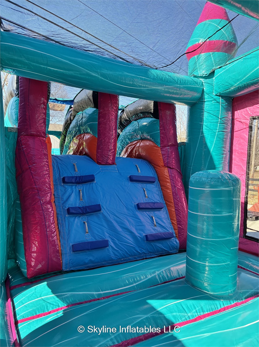 Electric Island Dual Lane 3D XL Combo Bounce House - Bounce House ...