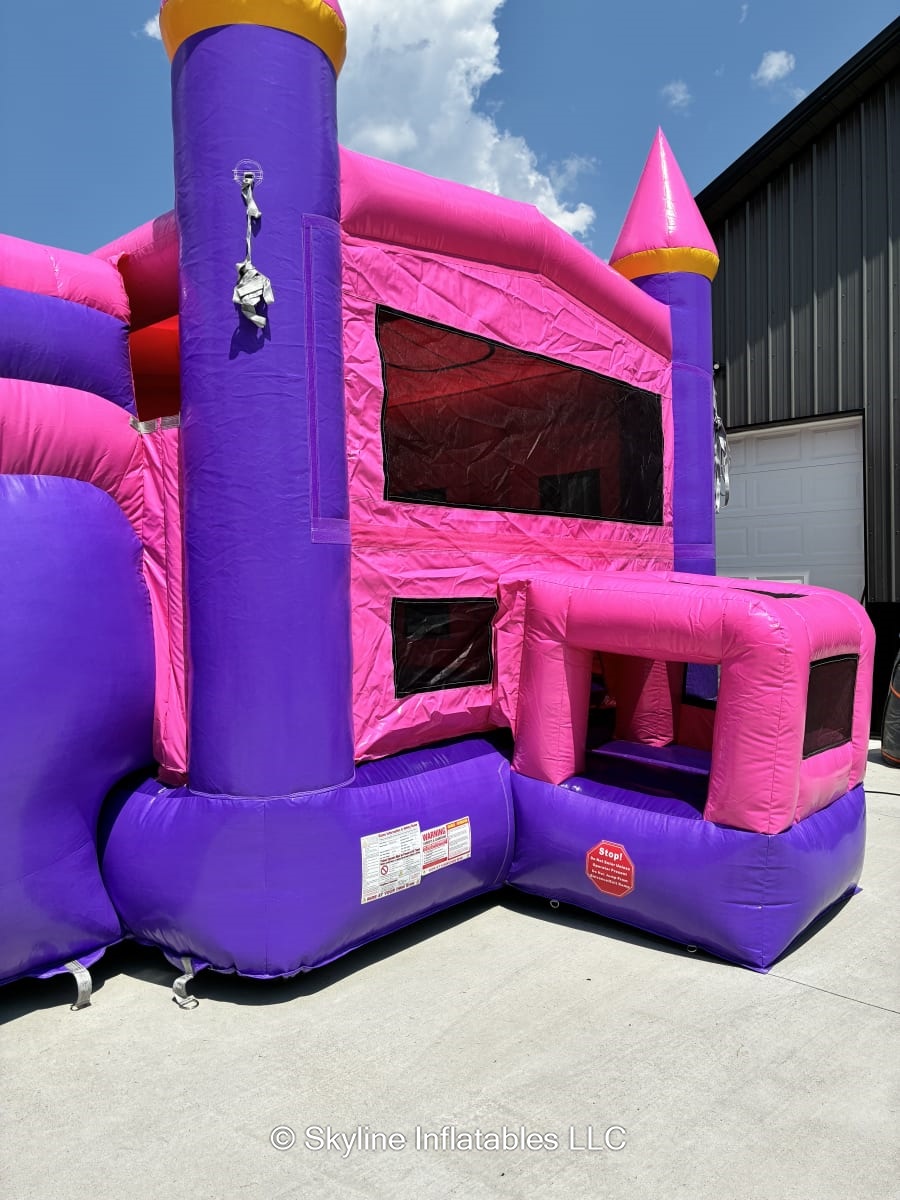Princess Castle Dual Lane XL Combo Bounce House - Bounce House Rentals ...