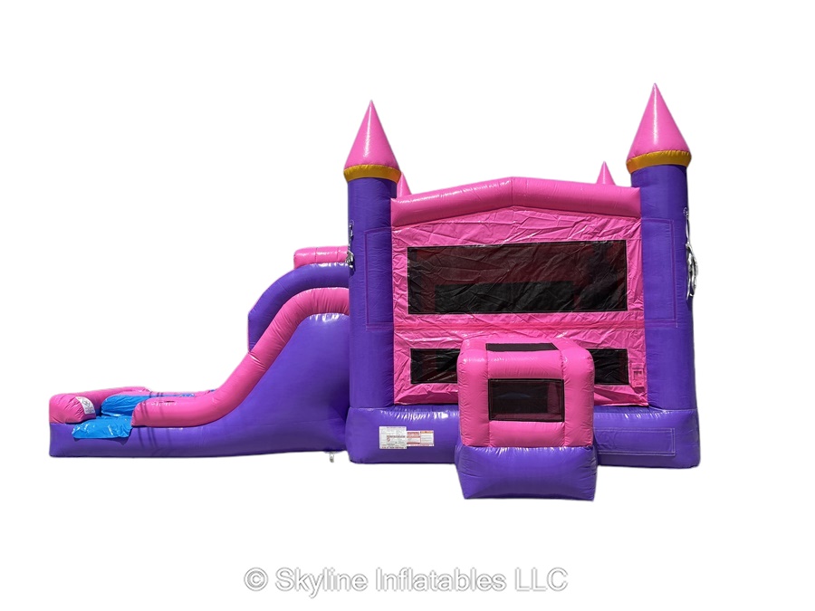 Princess Castle Dual Lane XL Combo Bounce House - Bounce House Rentals ...